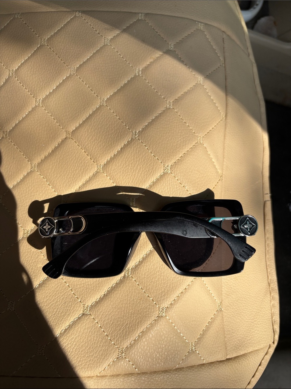 Black Geometric Women's Sunglasses - Unbranded lv - Picture 2 of 2
